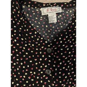 Lee David Ltd Collection Small Sleeveless button down Blouse, vintage Top, S